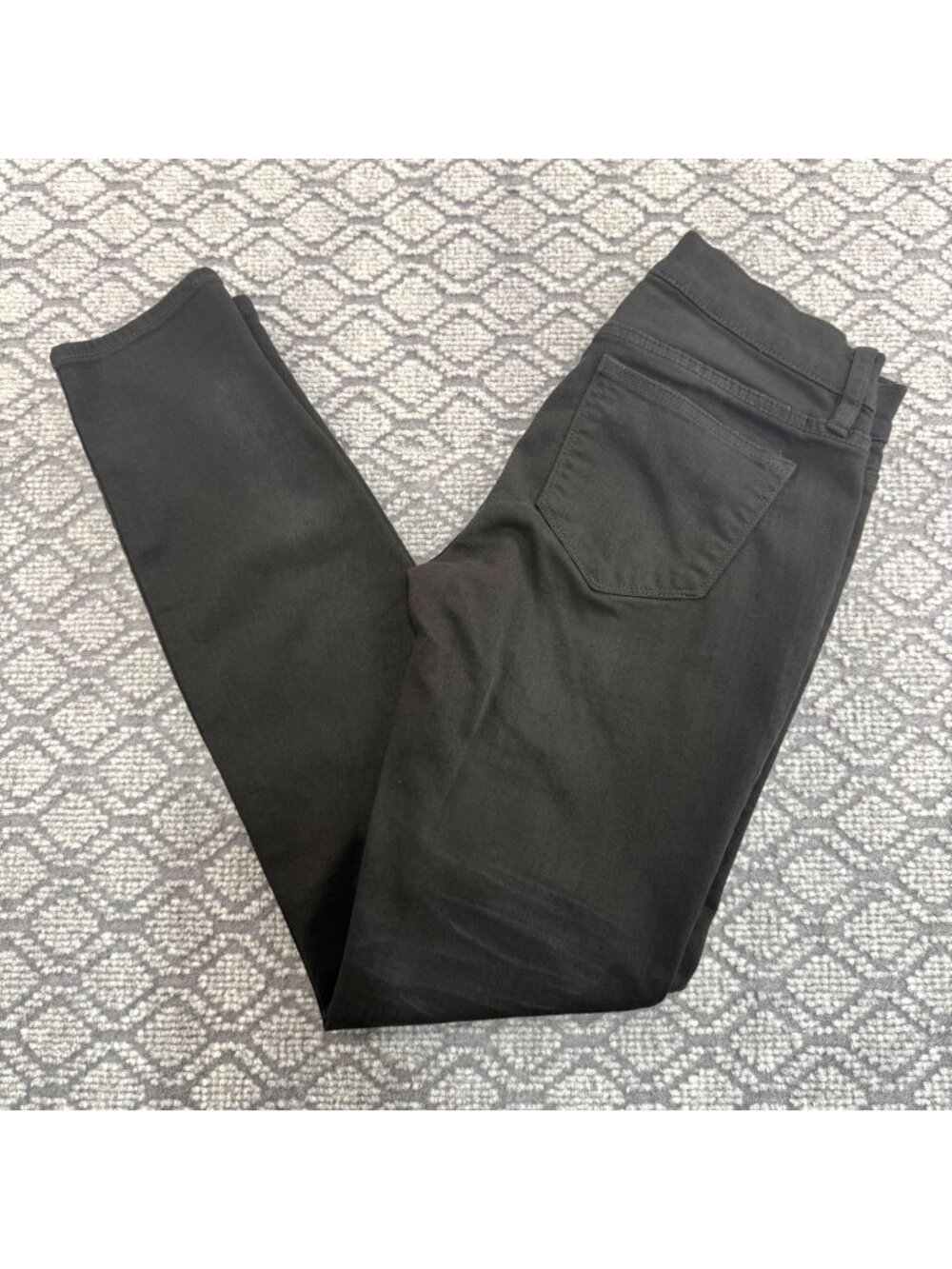 J.Crew Toothpick Distressed Black Onyx Wash Skinny Jeans Size 25